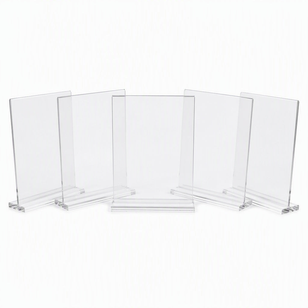 Acrylic Sign Holder 8.5x11 inch Countertop (Pack of 5)