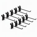 Gridwall Hooks 6-inch Black (Pack of 12)