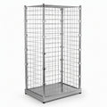 Gridwall Island Display Unit 48x24x60 inch Chrome