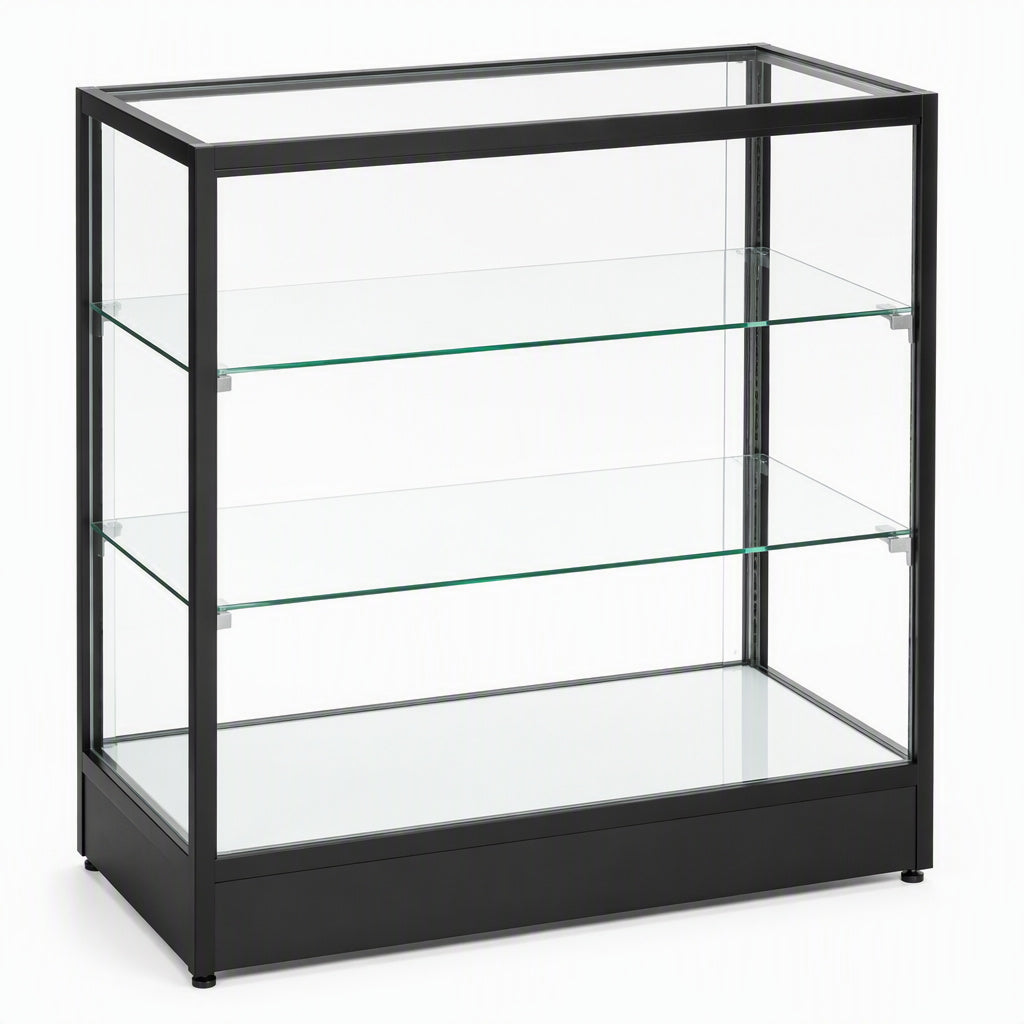 Knockdown Glass Display Case 36x18x38 inch