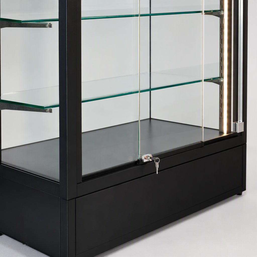 Locking Jewelry Showcase 24x18x20 inch Black
