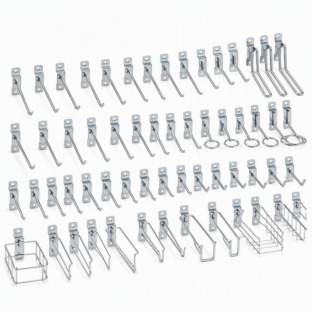 Pegboard Hooks Assorted 50-Piece Set