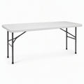 Portable Folding Table 6ft White