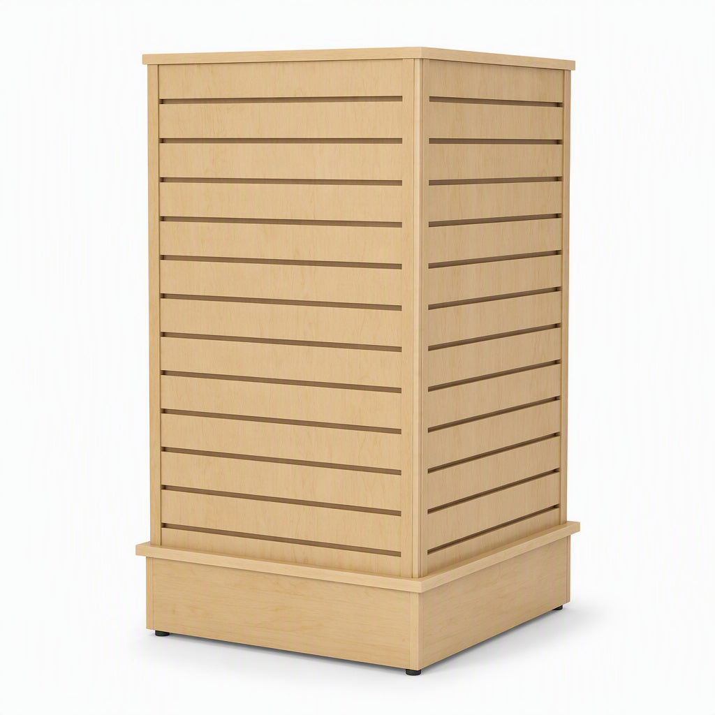 Slatwall Gondola Merchandiser 36x18x54 inch Maple